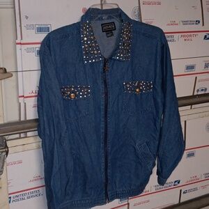 Abvien Size L Studded Denim Jacket (SKU 571)